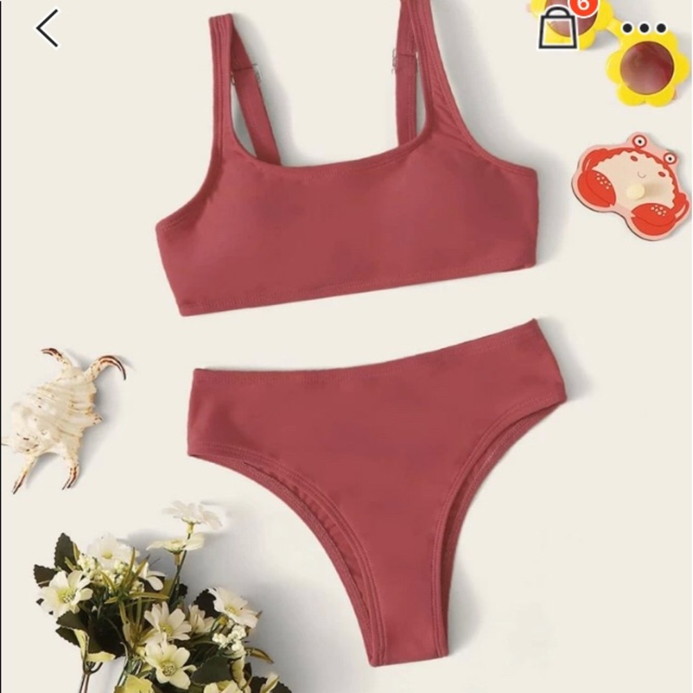 Maroon SHEIN bikini girls size 150